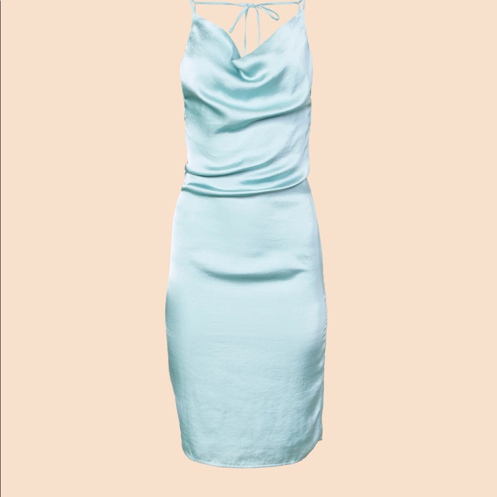 Saint Mojavi Drape-Front Dress